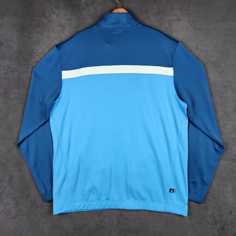 Jordan Prime Fly Warmup Track Jacket Mens XLT Blue Colorblock Dri-FIT Full Zip